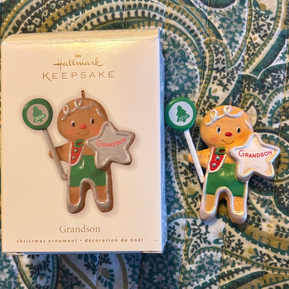 Hallmark Keepsake 2010 Grandson Gingerbread ornament